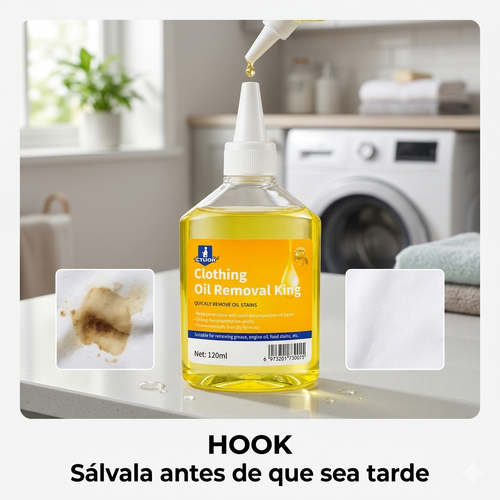 REMOVEDOR DE MANCHAS Y ACEITE PARA ROPA