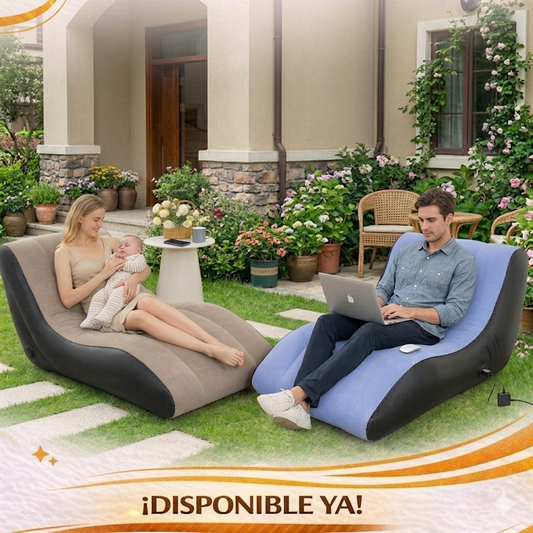 SOFÁ INFLABLE ERGONÓMICO PREMIUM – CONFORT PORTÁTIL (REF. 88001)