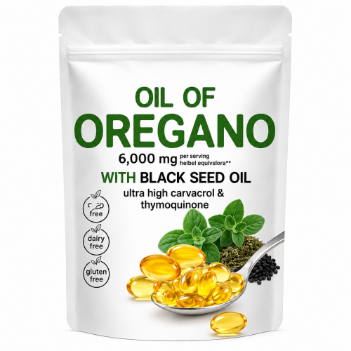 ACEITE DE ORÉGANO Y COMINO NEGRO 6000 MG (180 CÁPSULAS BLANDAS)